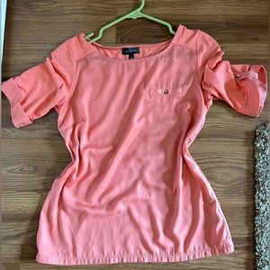 The Limited 3/4 sleeve peach colored top